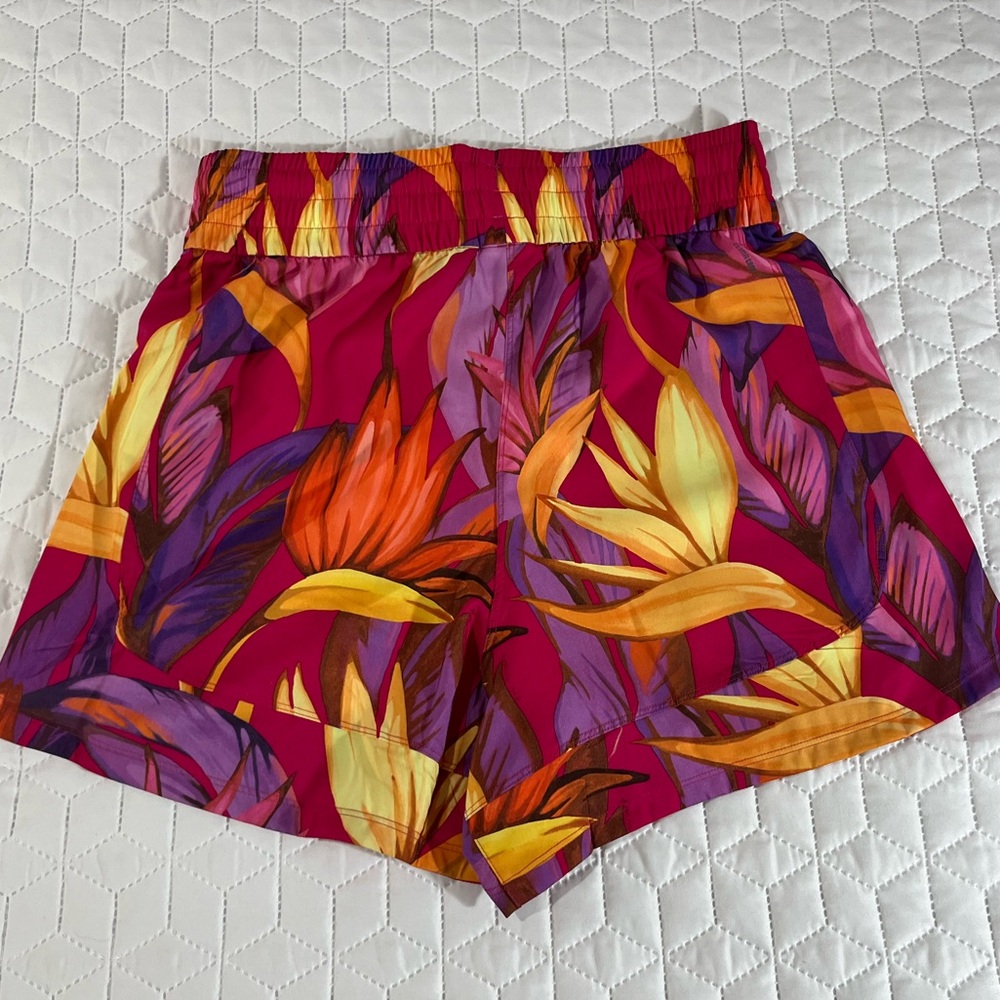 Adidas x Farm Rio Tropical Club Print Running Shorts NWT Women’s Small - Picture 2 of 11